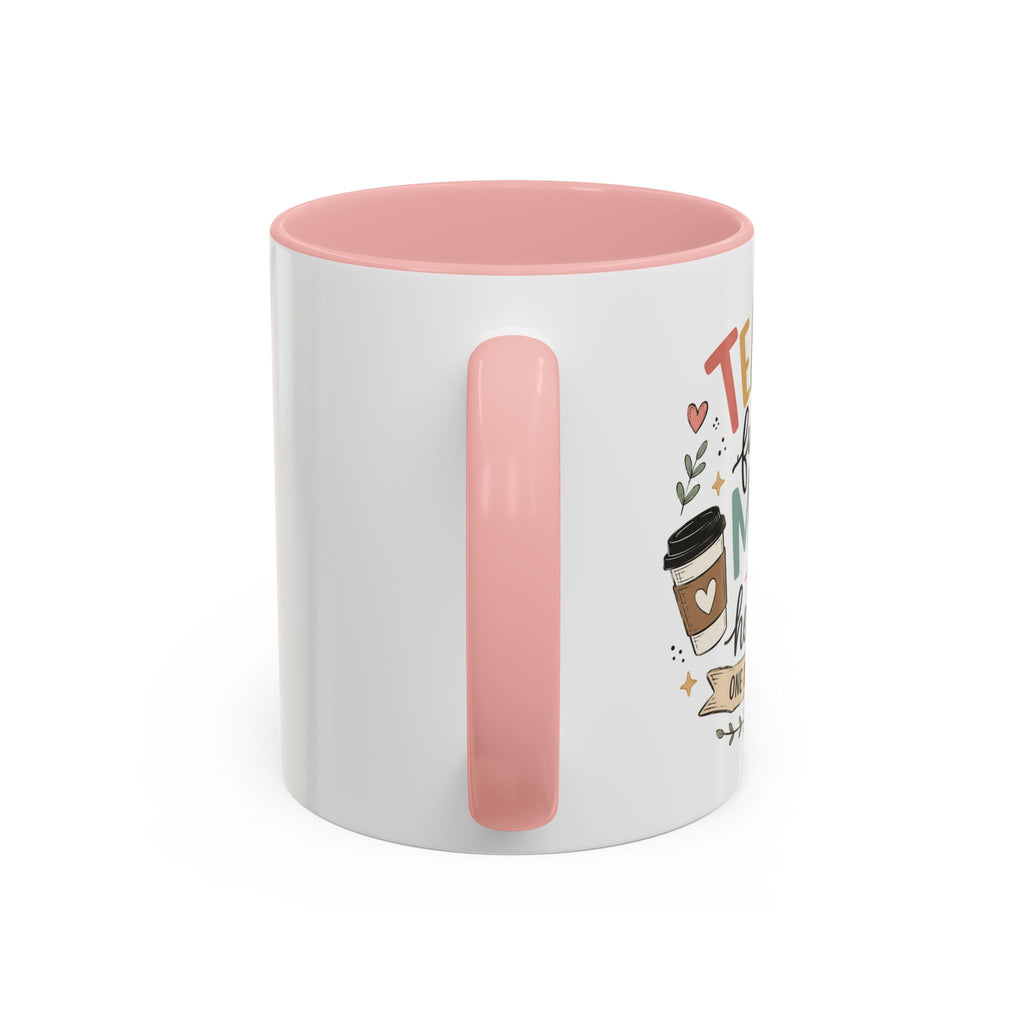 Teacher Fueling Minds & Hearts Mug | Color Accent Ceramic Mug