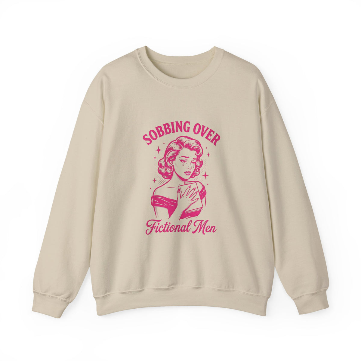 💗 Sobbing Over Fictional Men Sweatshirt | BookTok Romance Reader