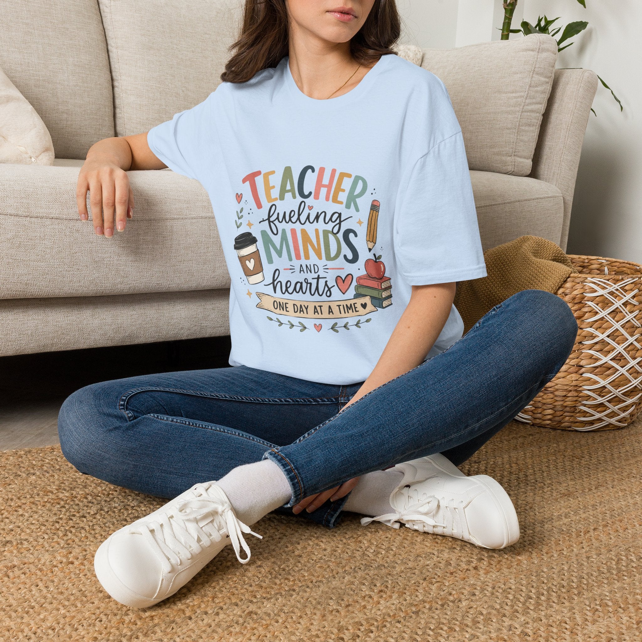 🍎 Teacher Fueling Minds T-Shirt — Cute Back-to-School Gift for Educators