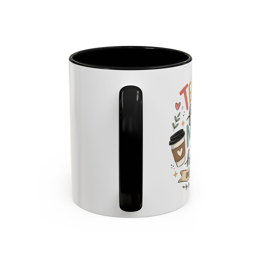 Teacher Fueling Minds & Hearts Mug | Color Accent Ceramic Mug