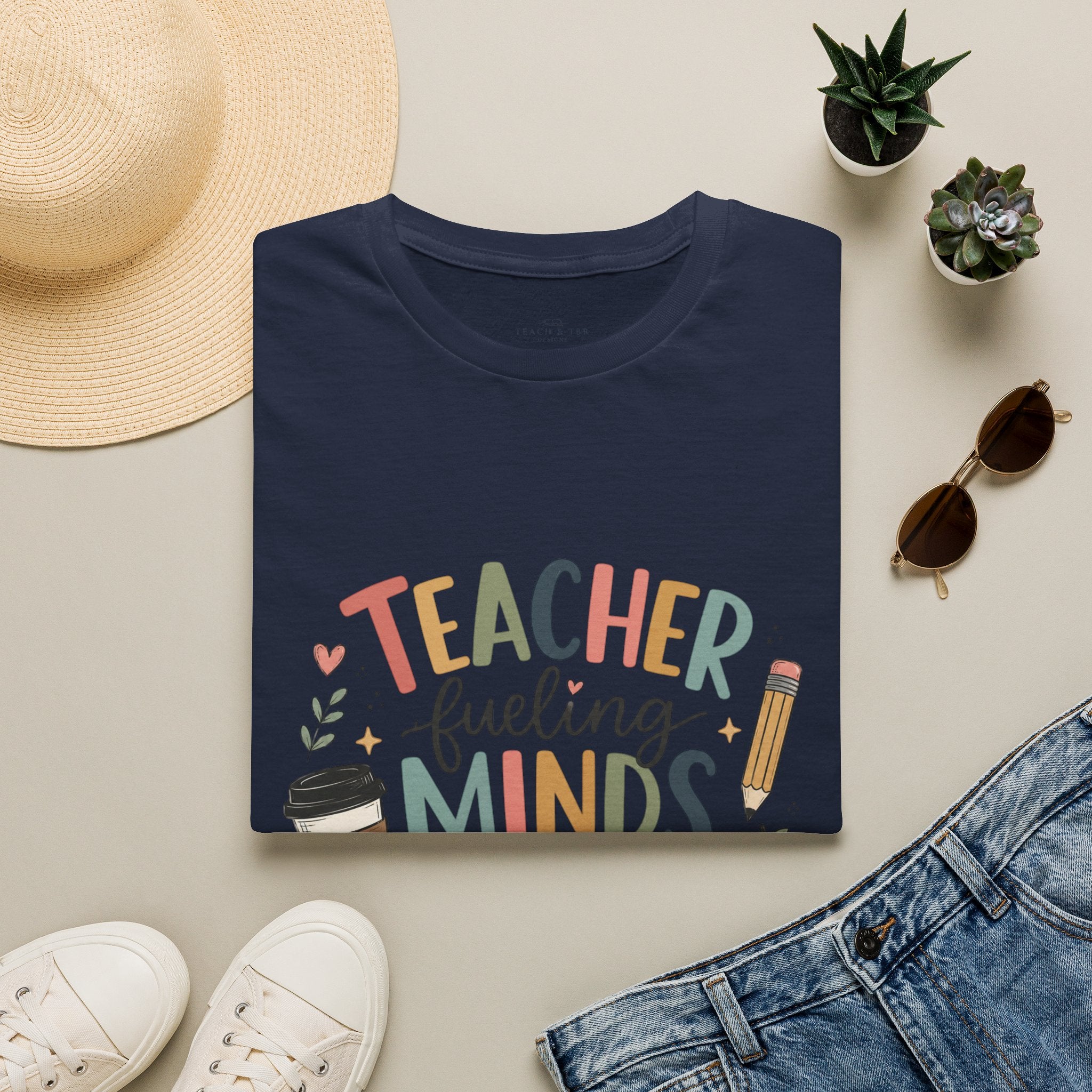 🍎 Teacher Fueling Minds T-Shirt — Cute Back-to-School Gift for Educators