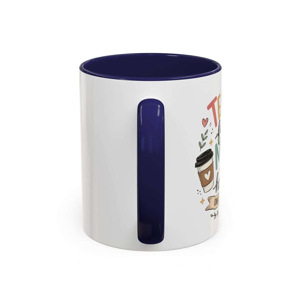 Teacher Fueling Minds & Hearts Mug | Color Accent Ceramic Mug