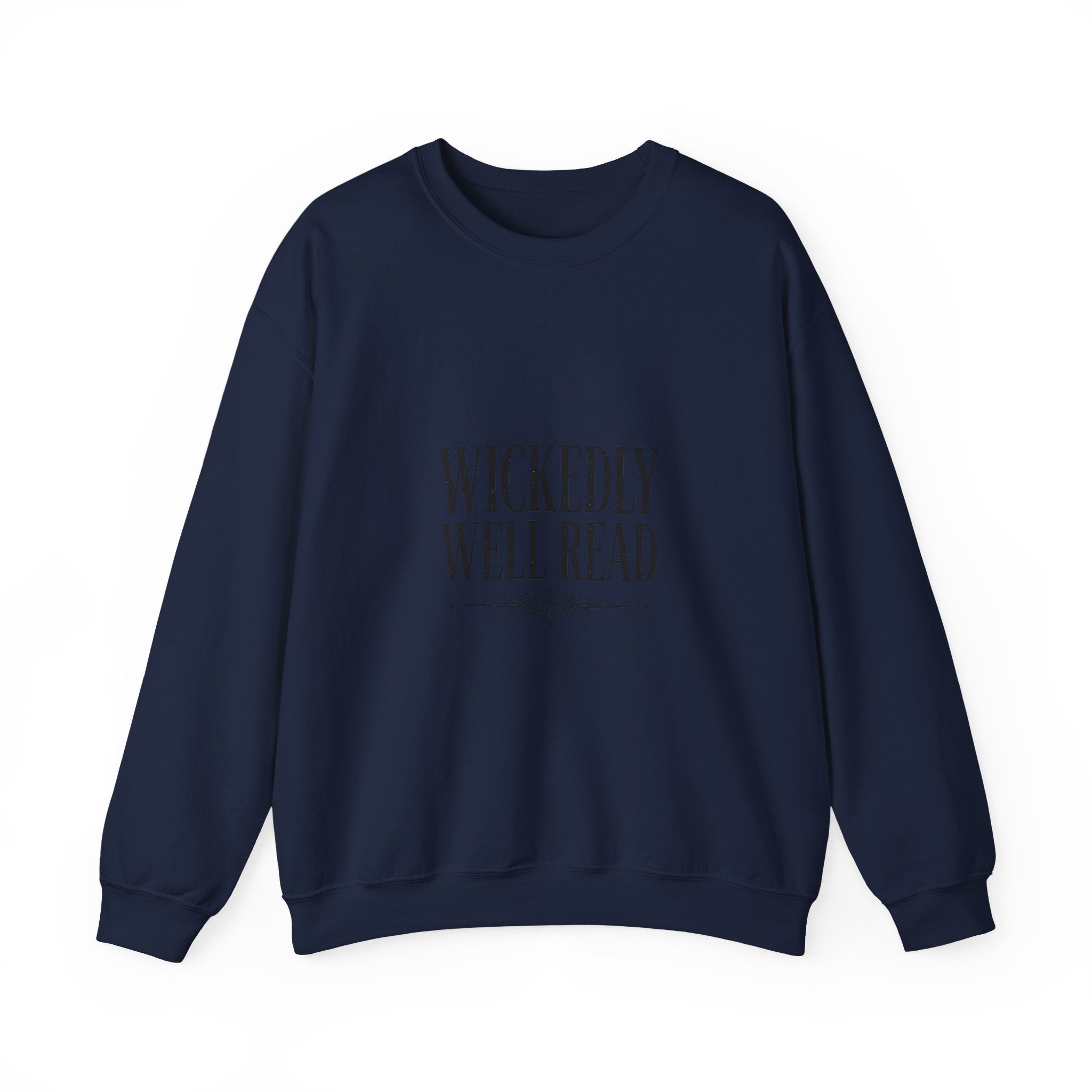 Wickedly Well Read Sweatshirt | Dark Academia Crewneck | Fantasy Reader Gift | Gothic Book Lover Sweatshirt | Cozy Reading Apparel