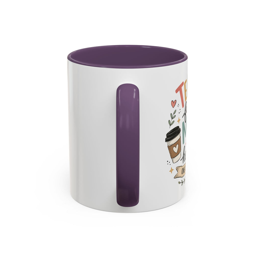 Teacher Fueling Minds & Hearts Mug | Color Accent Ceramic Mug