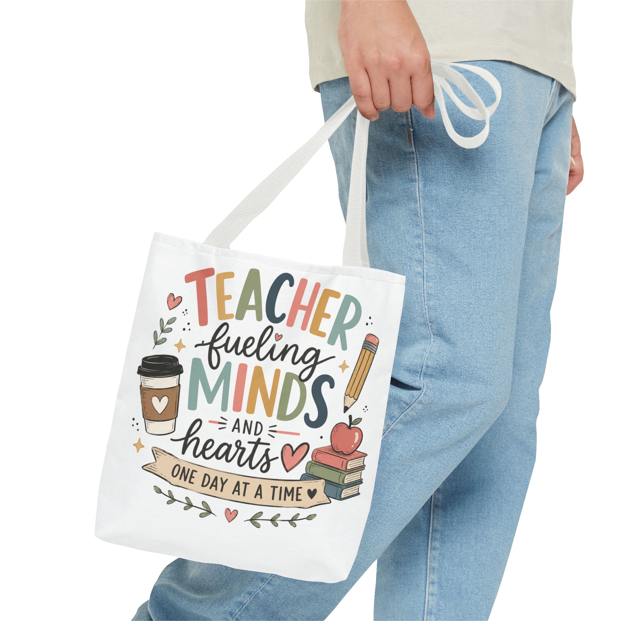 Teacher Fueling Minds & Hearts Tote Bag | Teacher Gift