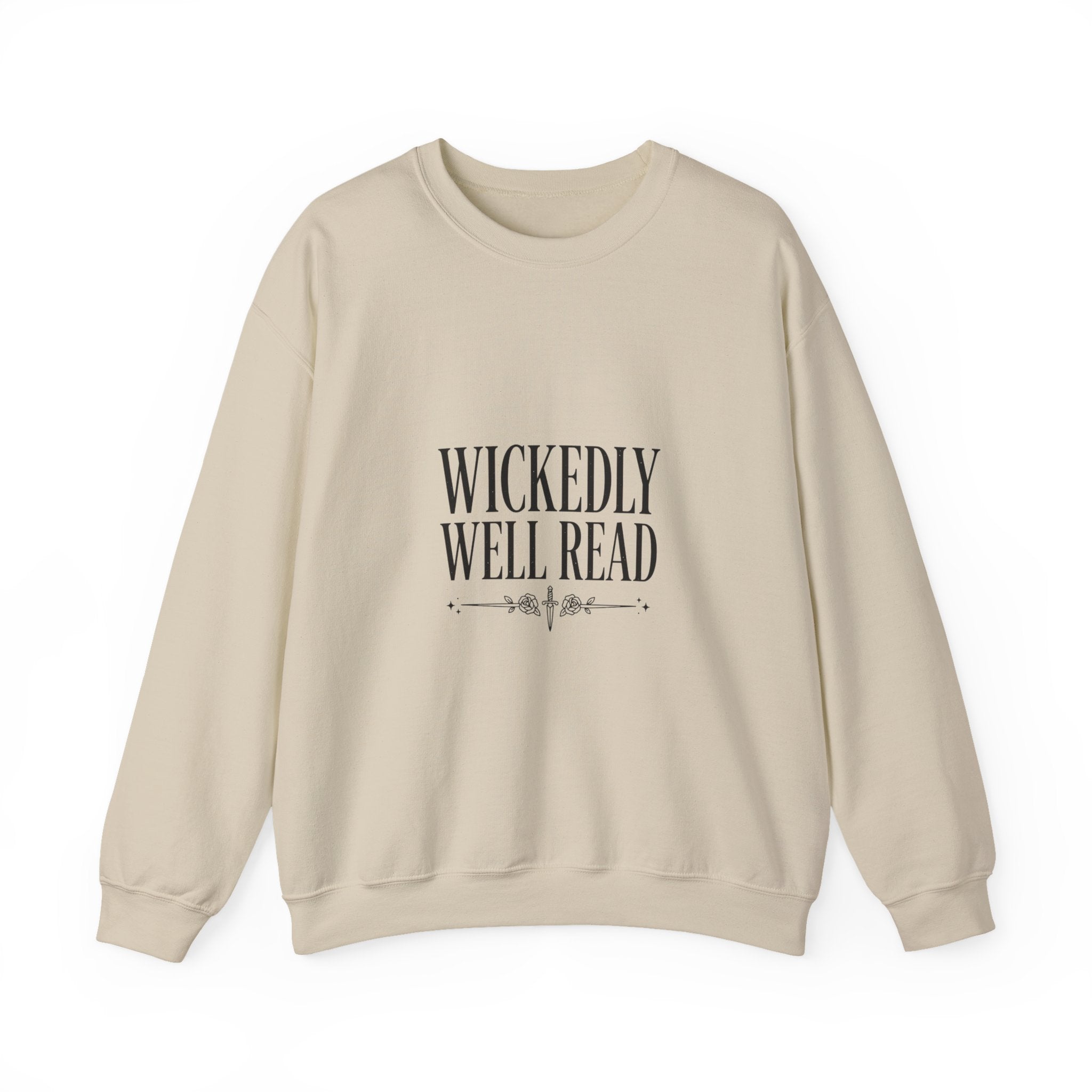 Wickedly Well Read Sweatshirt | Dark Academia Crewneck | Fantasy Reader Gift | Gothic Book Lover Sweatshirt | Cozy Reading Apparel