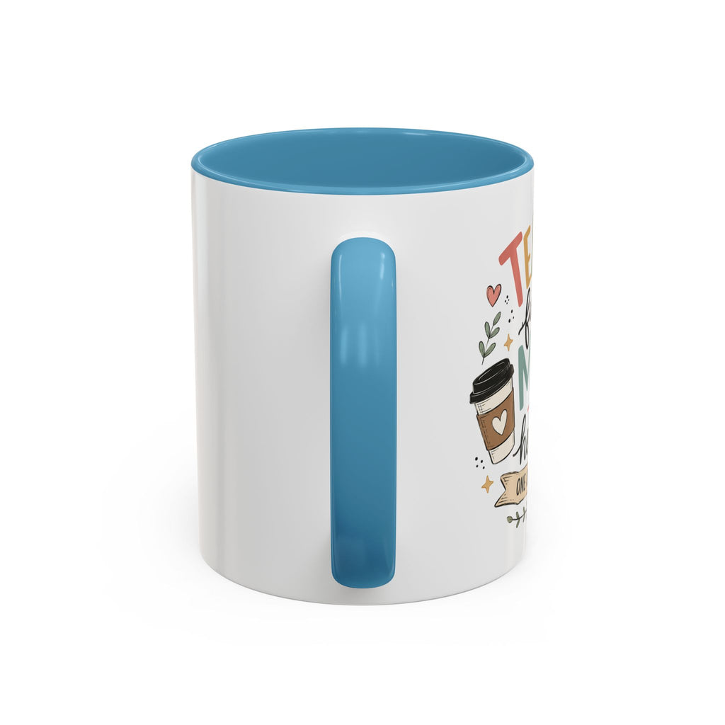 Teacher Fueling Minds & Hearts Mug | Color Accent Ceramic Mug