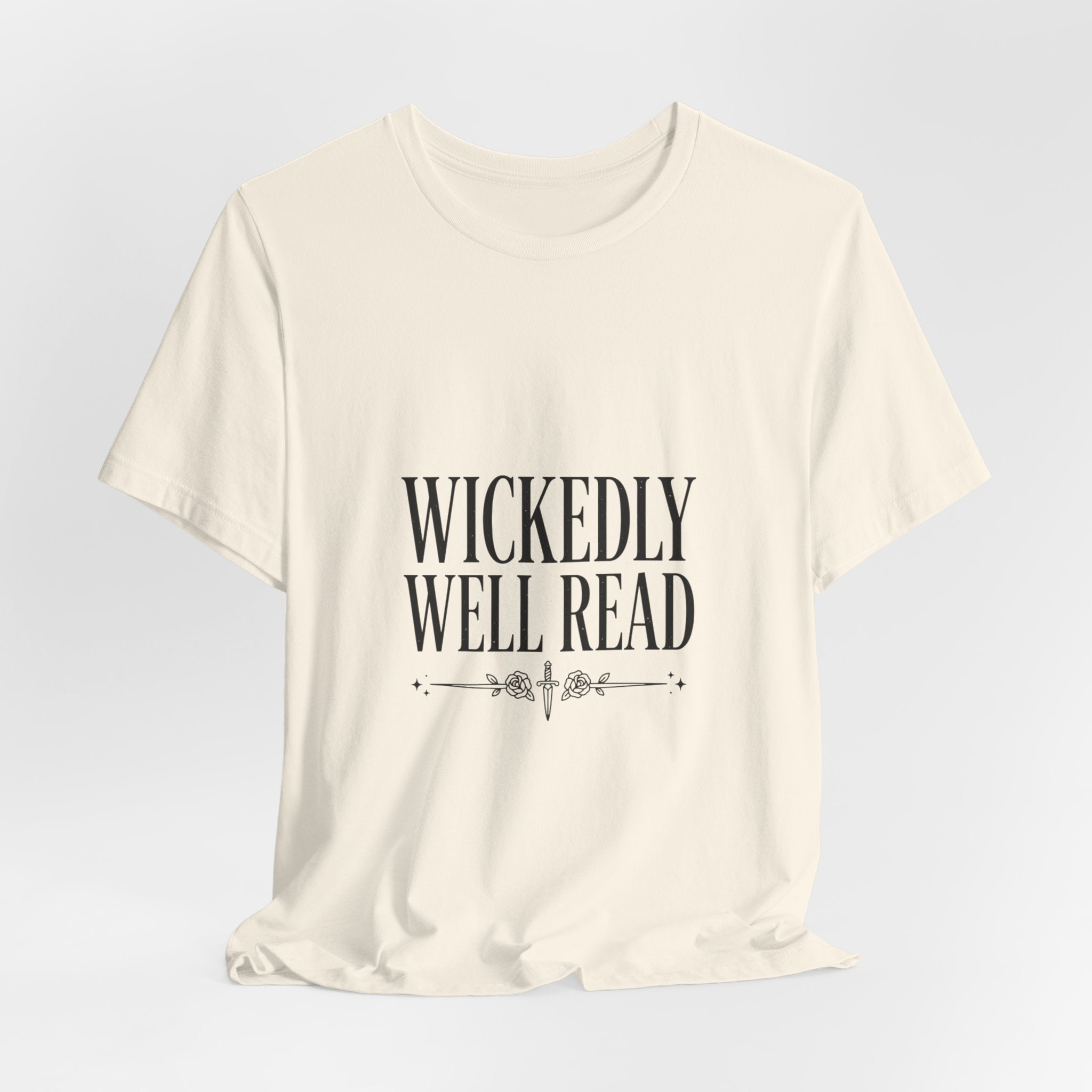 Wickedly Well Read T-Shirt | Dark Academia Shirt | Fantasy Reader Gift | Gothic Book Lover Tee | BookTok Apparel
