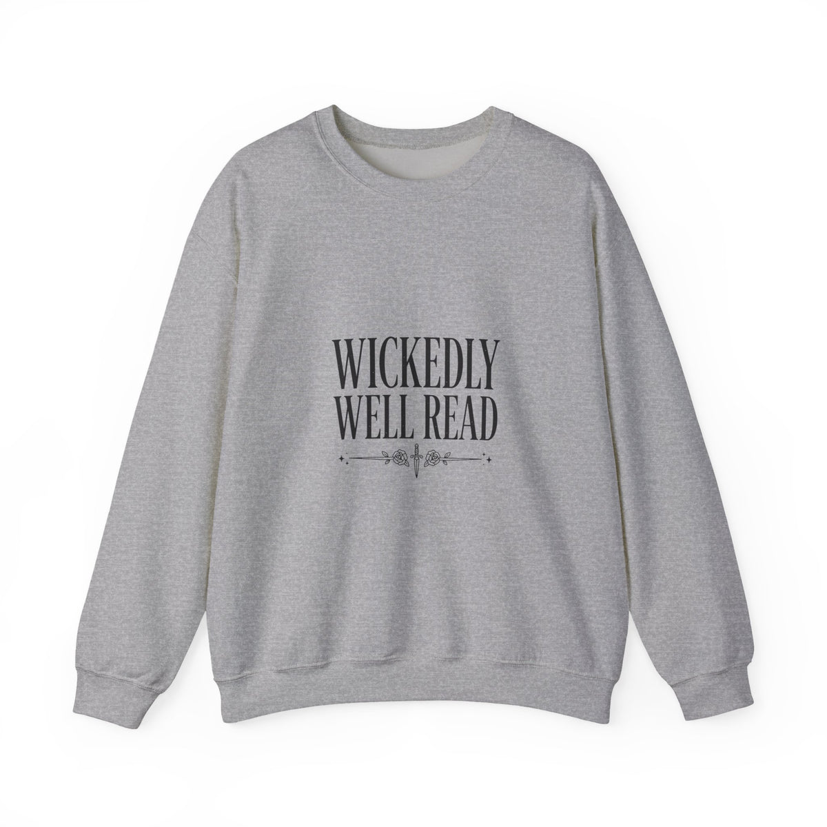 Wickedly Well Read Sweatshirt | Dark Academia Crewneck | Fantasy Reader Gift | Gothic Book Lover Sweatshirt | Cozy Reading Apparel