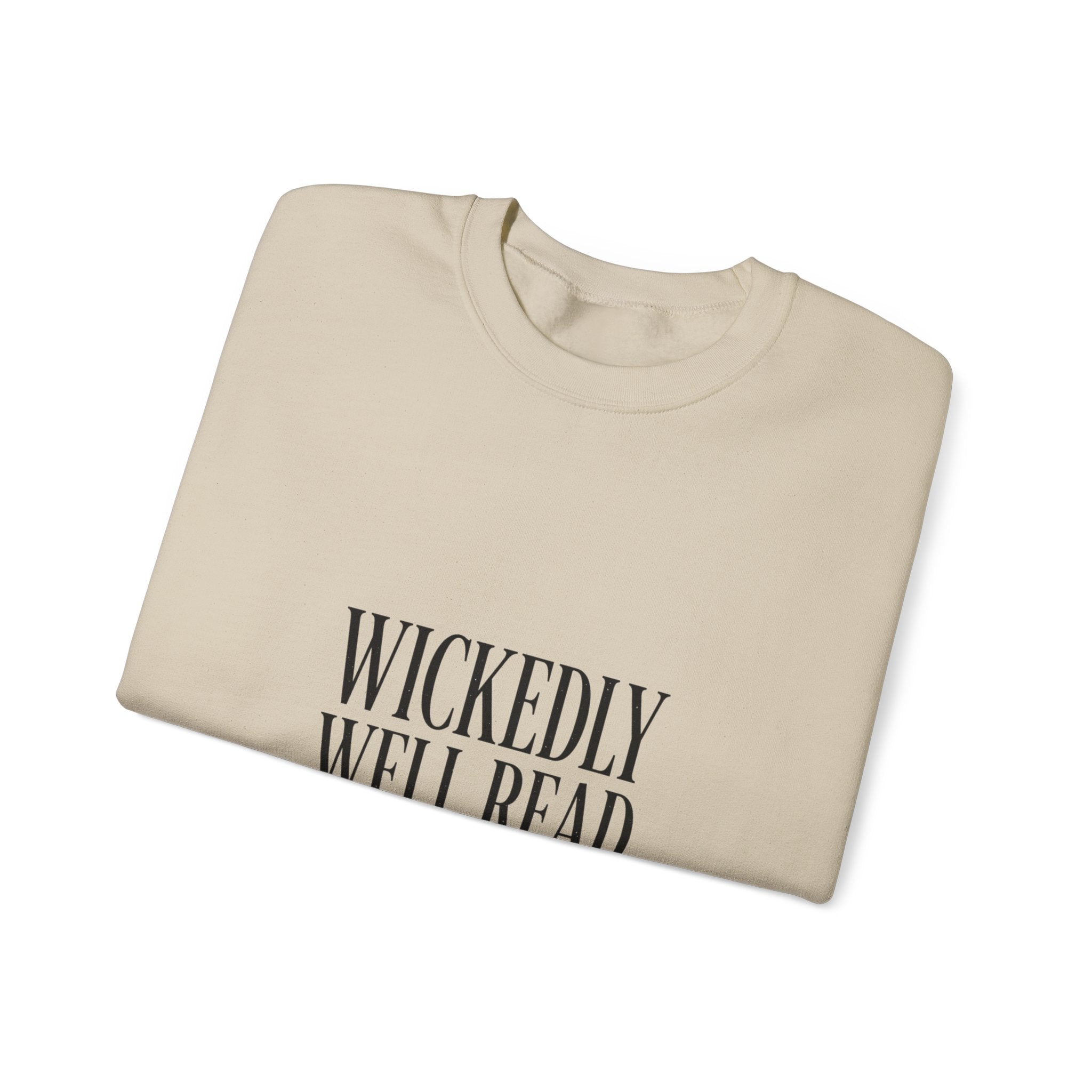 Wickedly Well Read Sweatshirt | Dark Academia Crewneck | Fantasy Reader Gift | Gothic Book Lover Sweatshirt | Cozy Reading Apparel