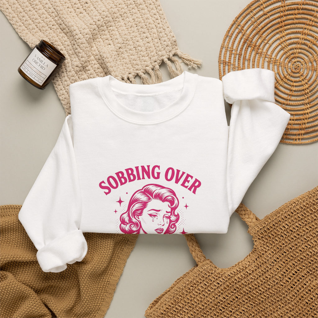 Sobbing Over Fictional Men Sweatshirt | BookTok Romance Reader