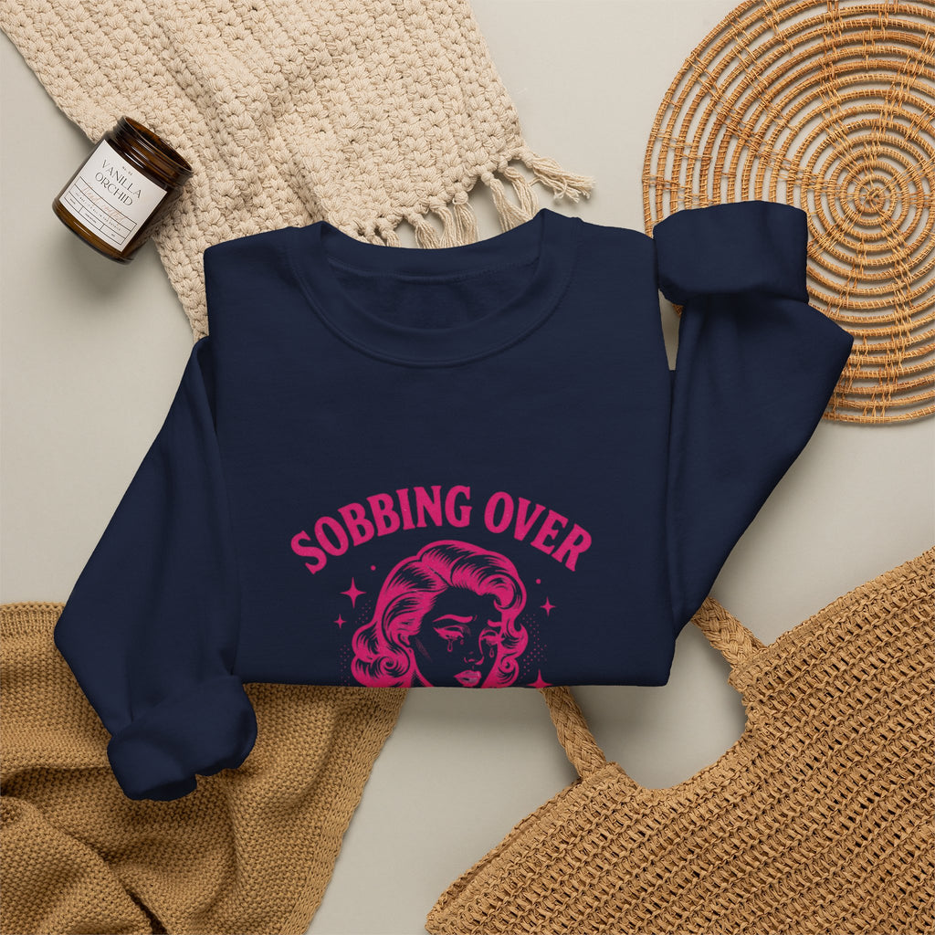 Sobbing Over Fictional Men Sweatshirt | BookTok Romance Reader