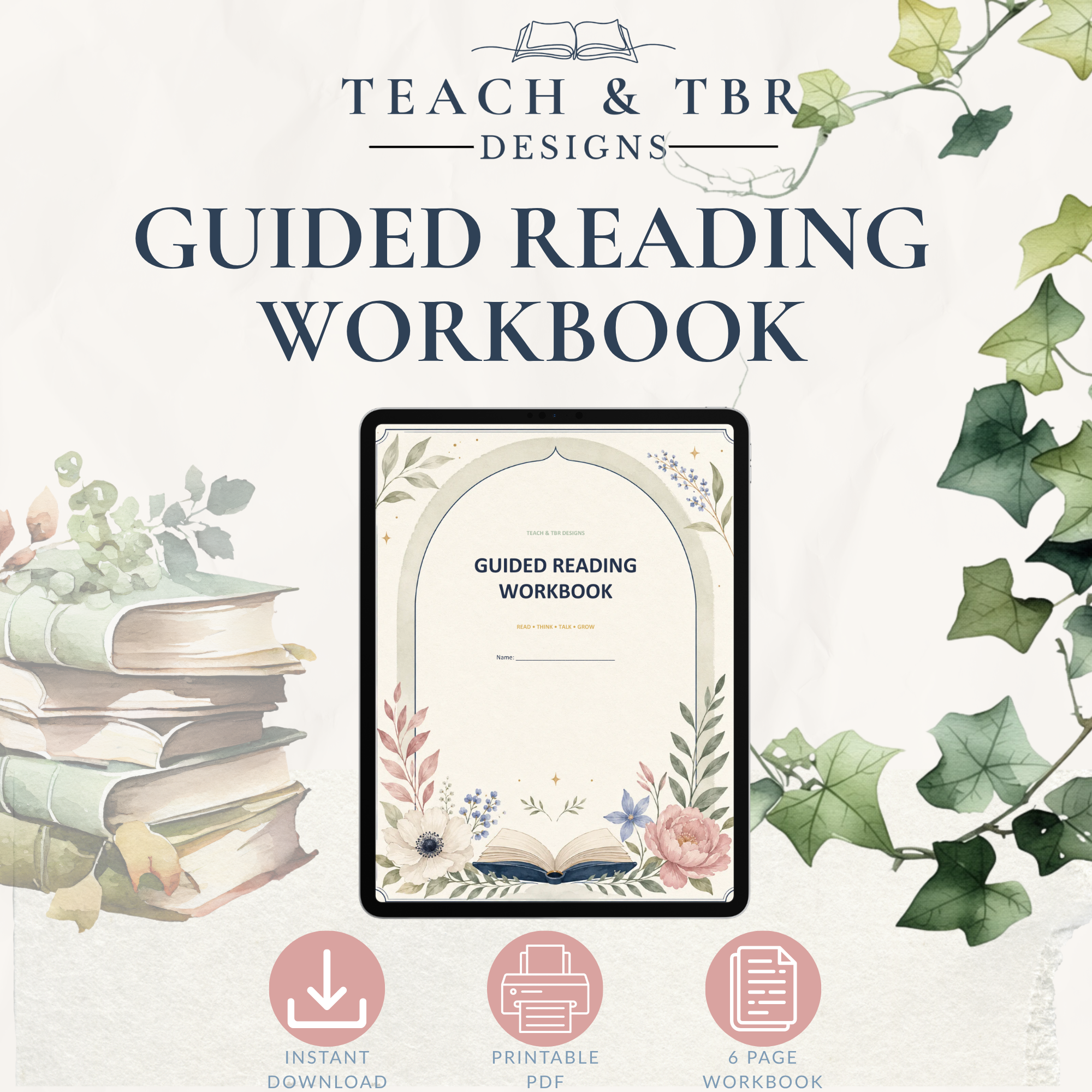 Guided Reading Workbook | Printable Reading Response Activities