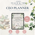 CEO Planner for Small Business | Seller Goal Tracker (Digital Download)