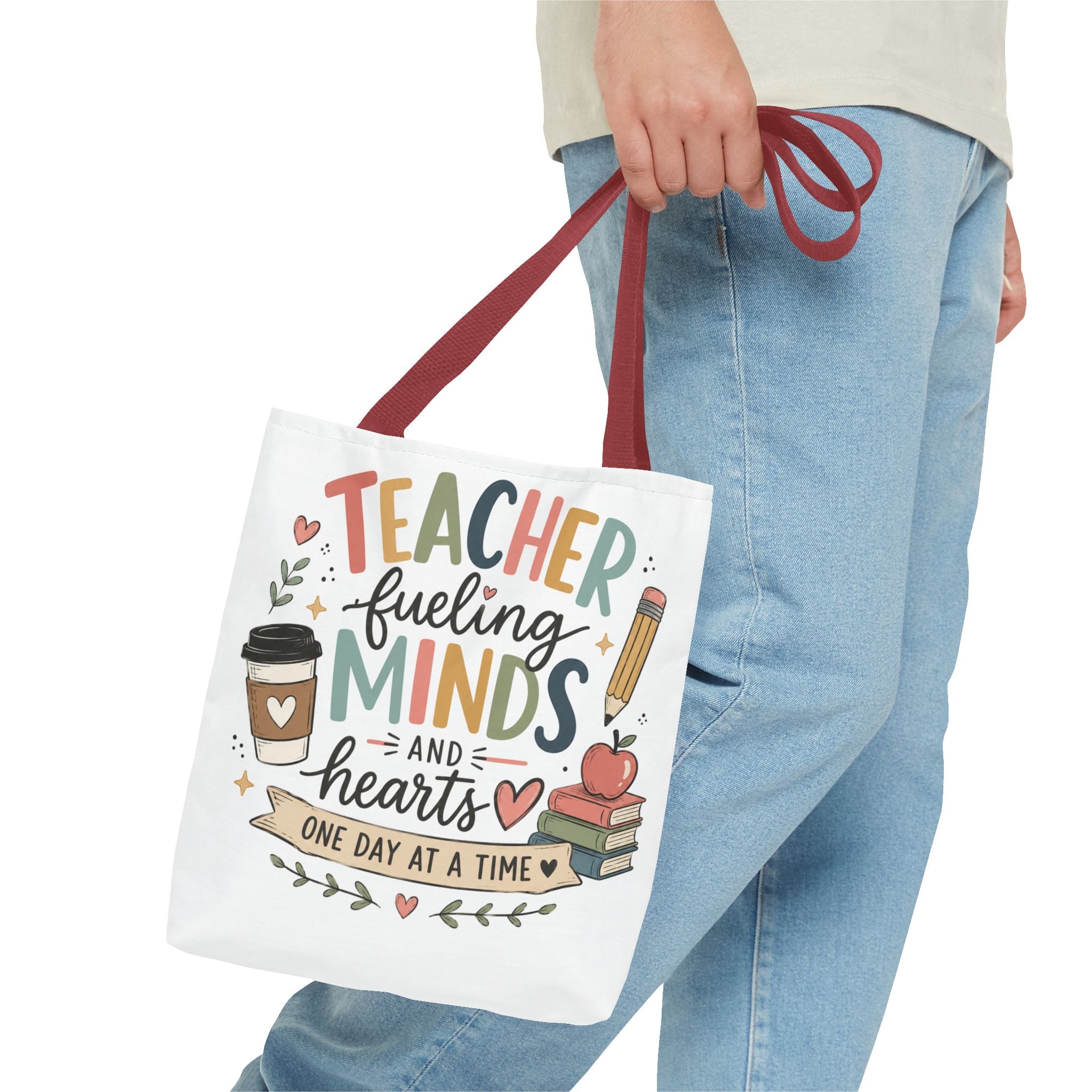 Teacher Fueling Minds & Hearts Tote Bag | Teacher Gift