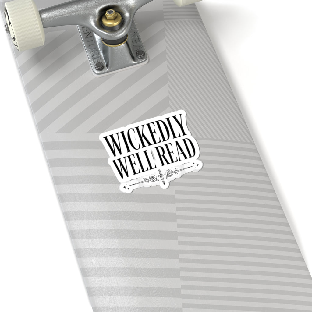 Wickedly Well Read Sticker | Dark Academia Sticker | Fantasy Reader Sticker | Book Lover Decal | Gothic Bookish Gift | BookTok Sticker
