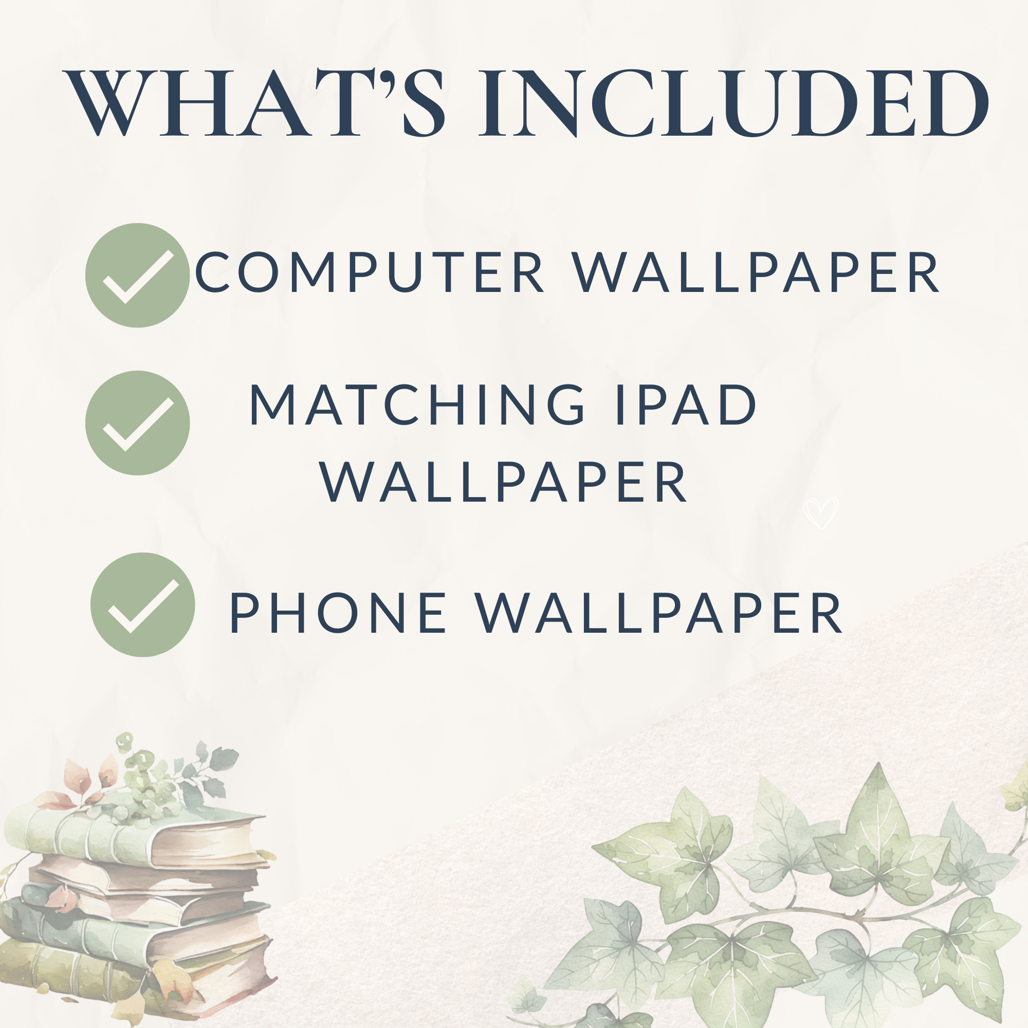 Bookish Wallpaper Bundle | Blue Desktop, Tablet & Phone Wallpapers | Book Lover Digital Backgrounds | Instant Download