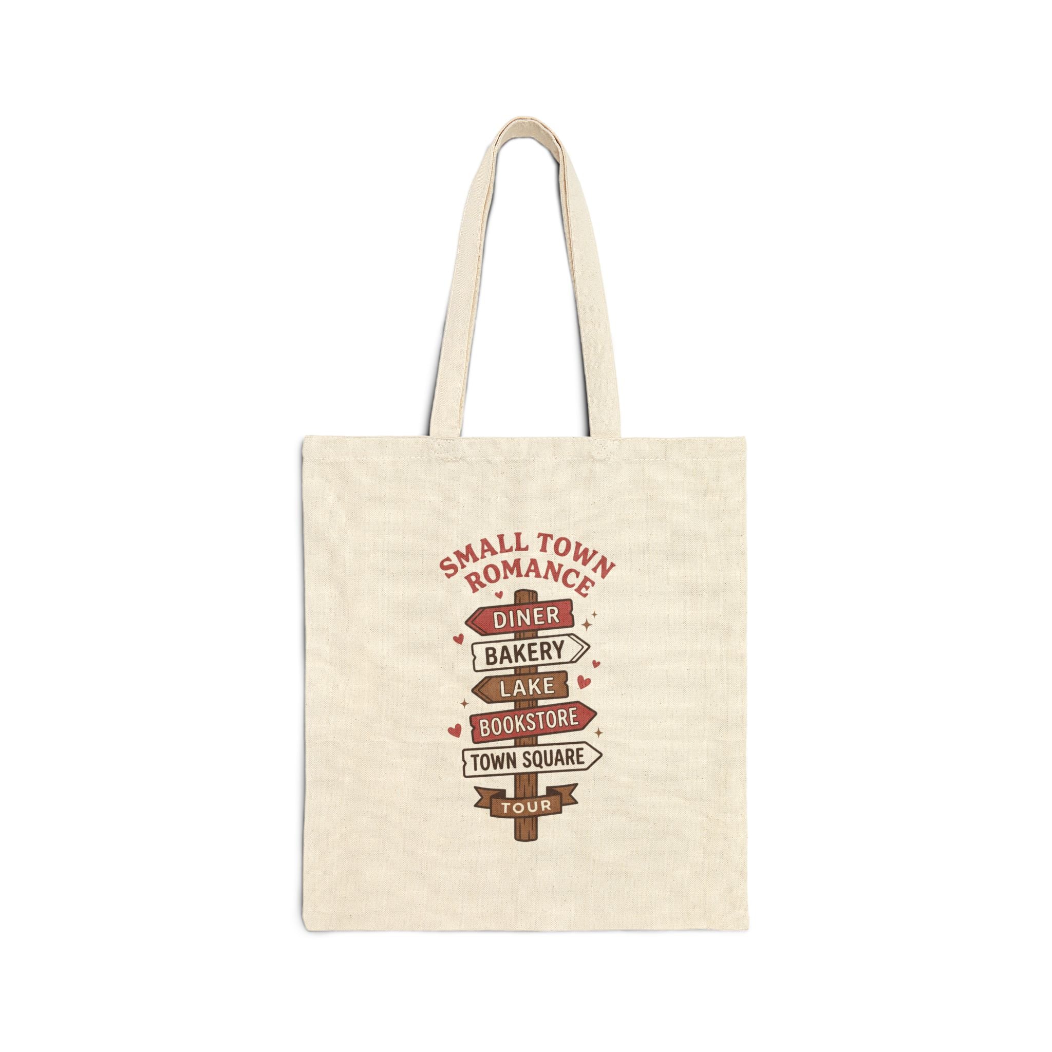 Small Town Romance Tote Bag | BookTok Reader Tote, Romance Novel Aesthetic