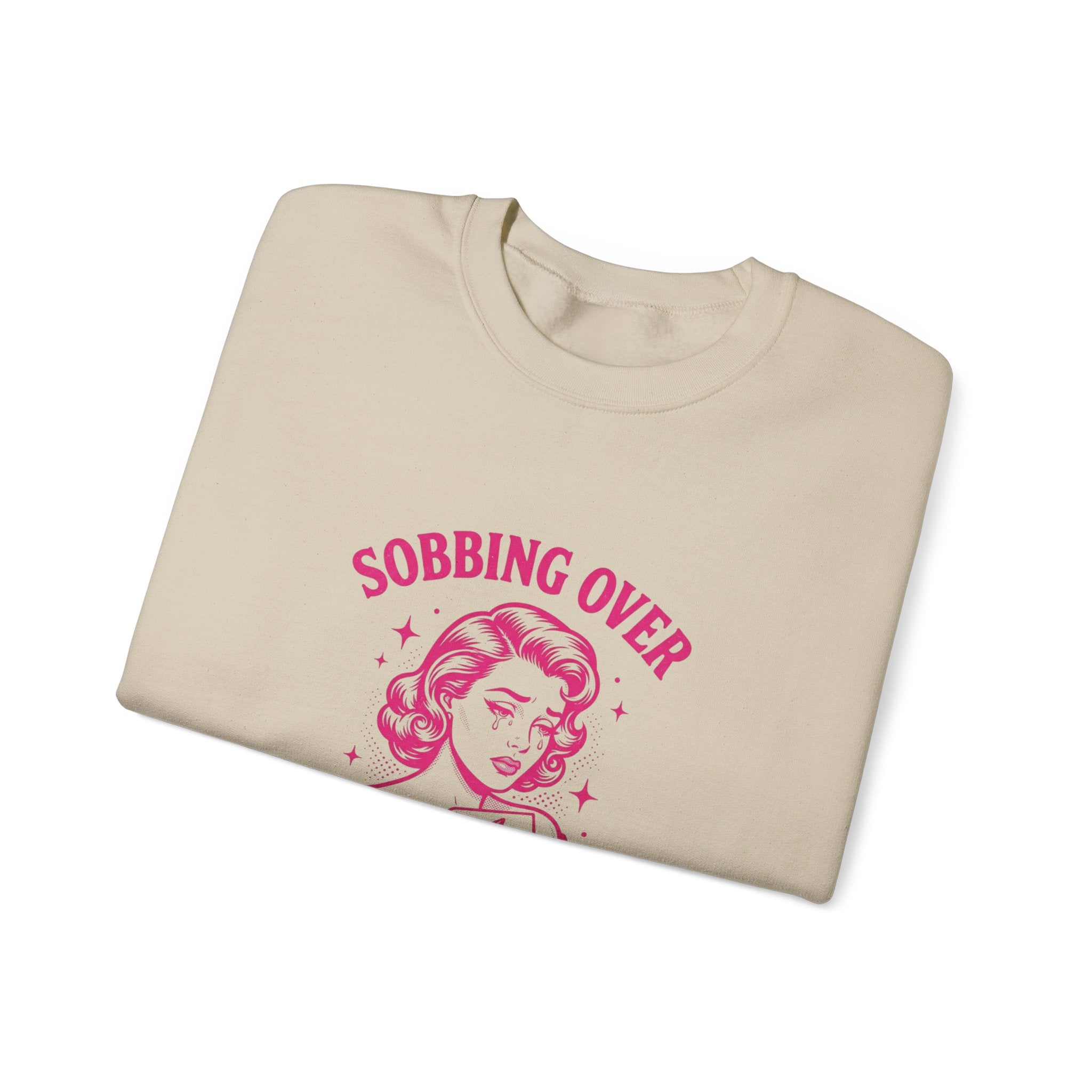 Sobbing Over Fictional Men Sweatshirt | BookTok Romance Reader
