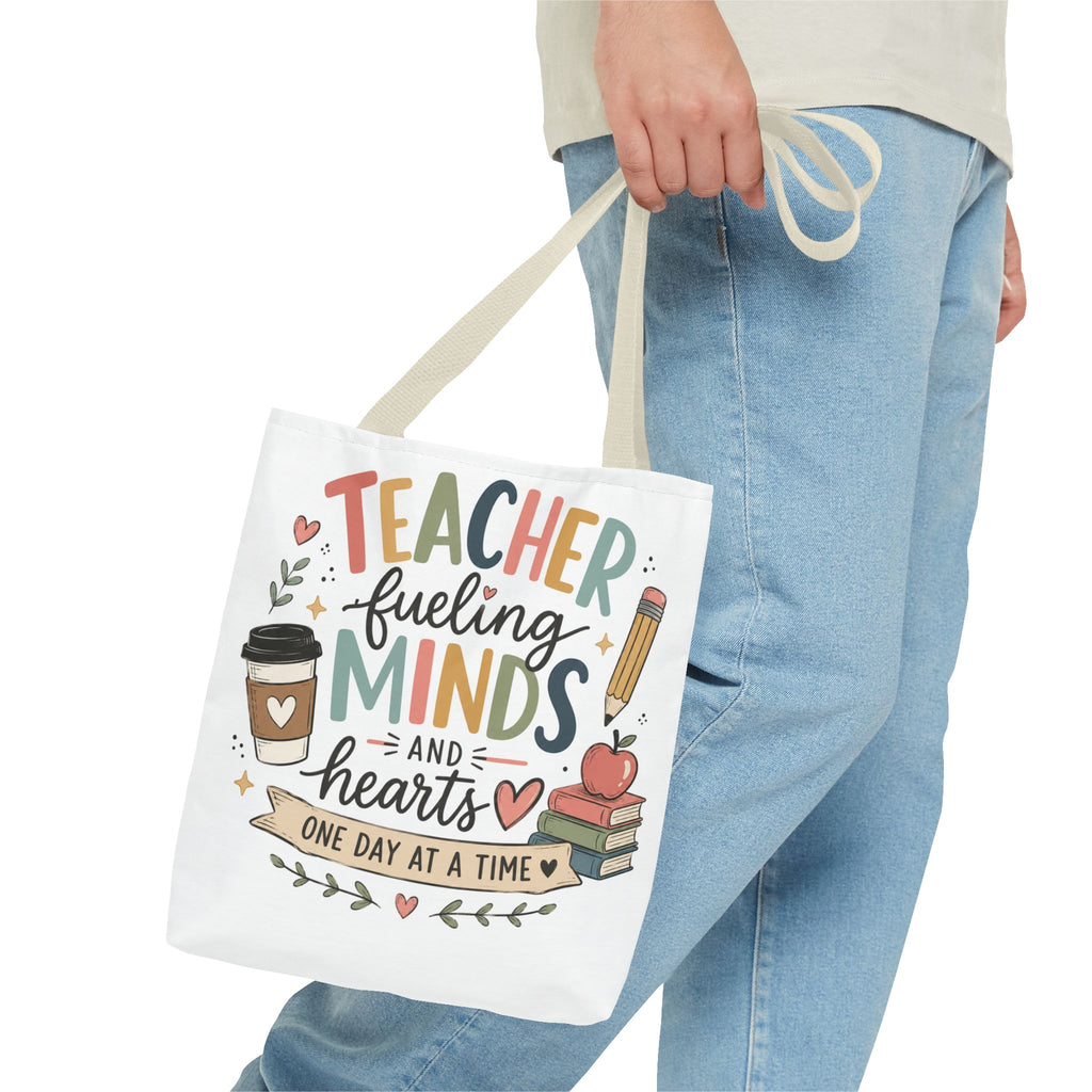 Teacher Fueling Minds & Hearts Tote Bag | Teacher Gift