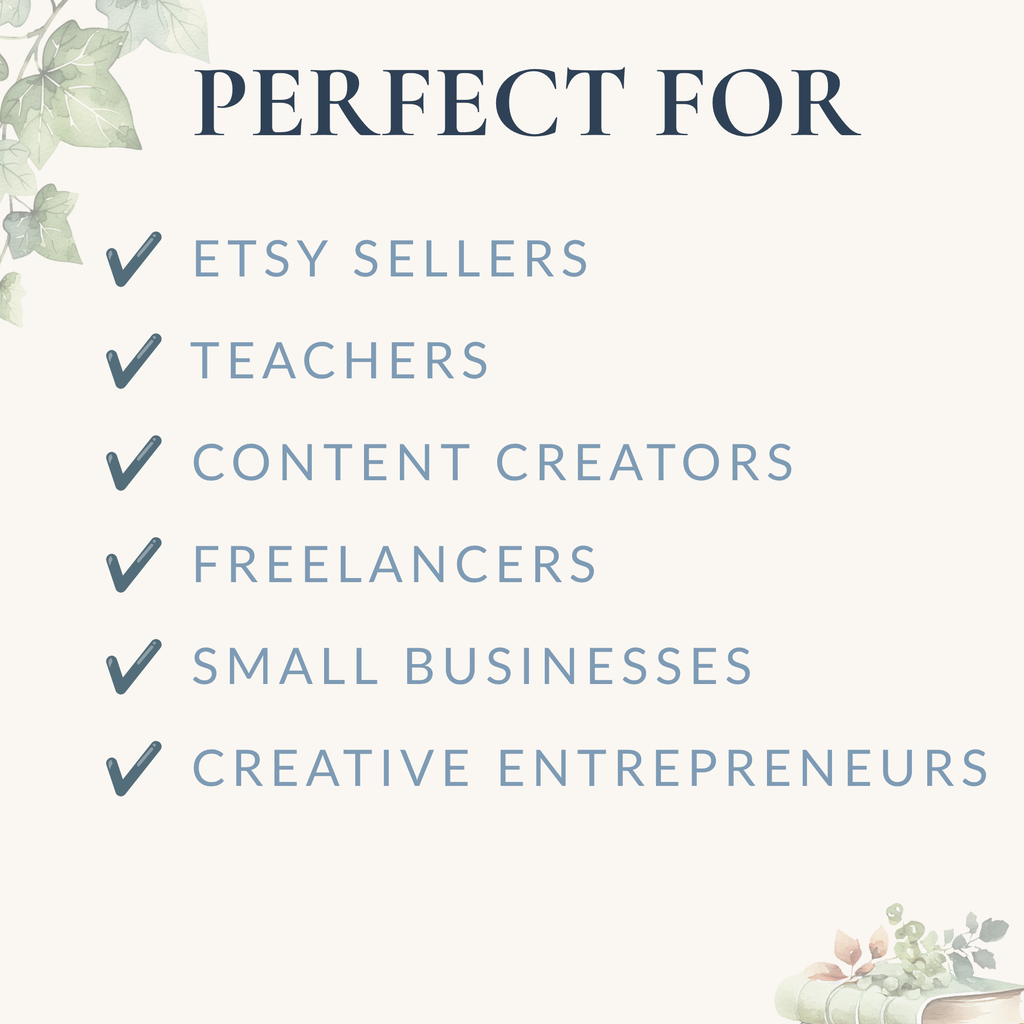 CEO Planner for Small Business | Seller Goal Tracker (Digital Download)