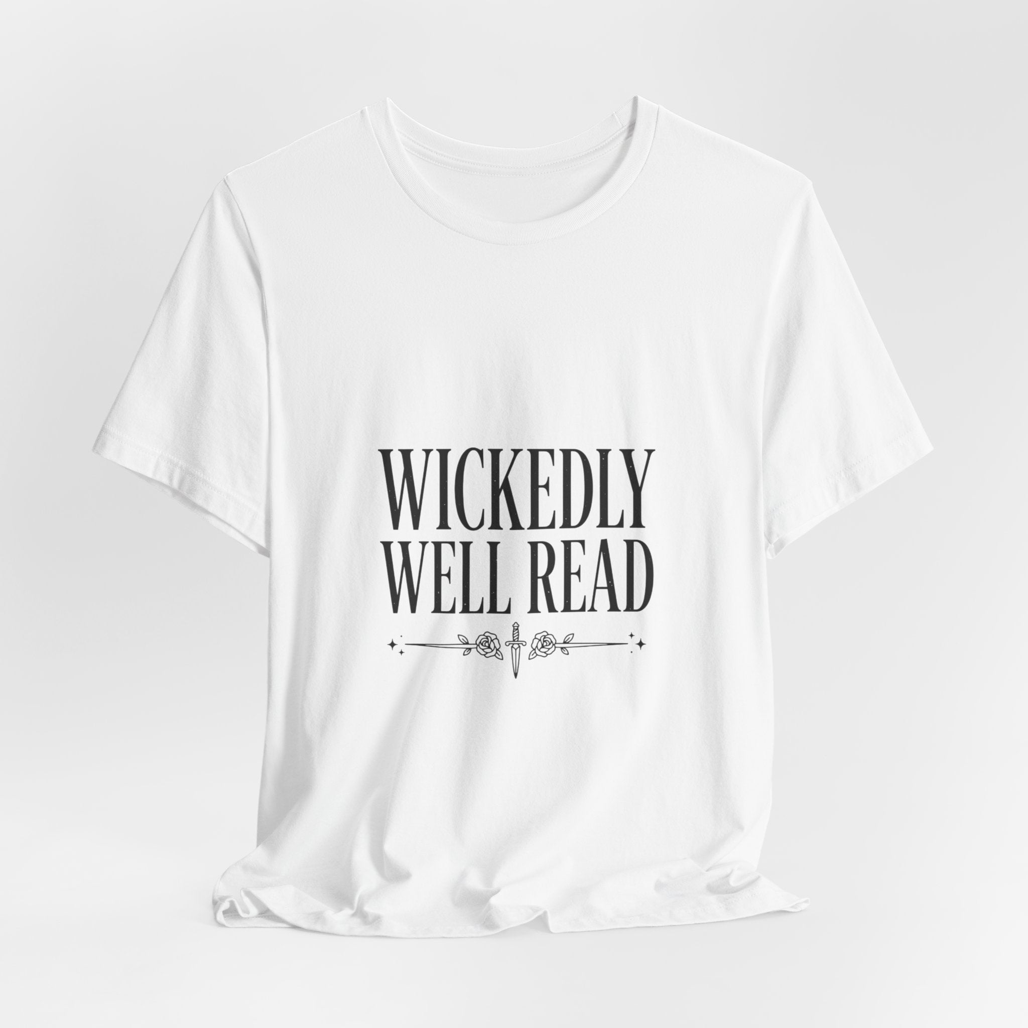 Wickedly Well Read T-Shirt | Dark Academia Shirt | Fantasy Reader Gift | Gothic Book Lover Tee | BookTok Apparel