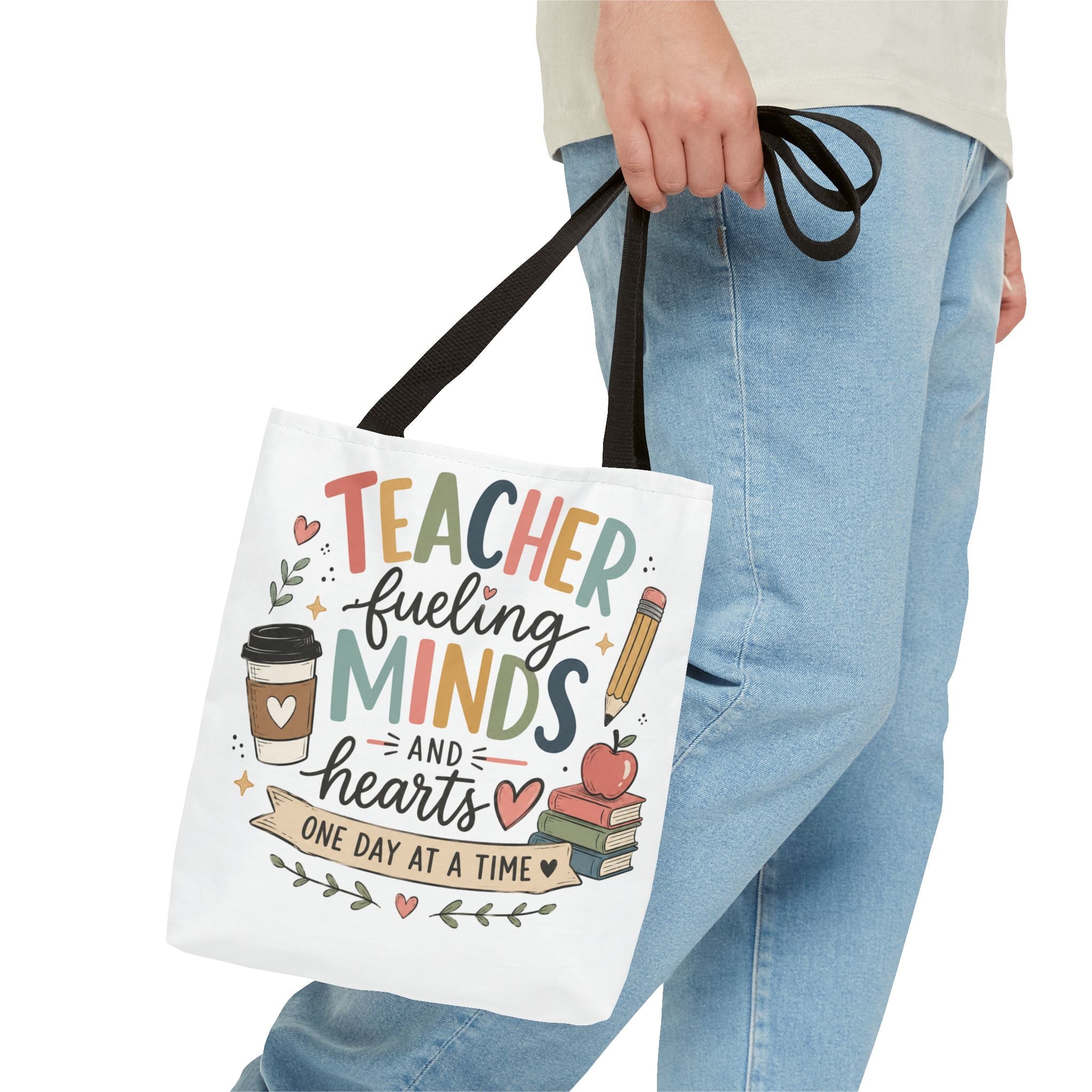 Teacher Fueling Minds & Hearts Tote Bag | Teacher Gift
