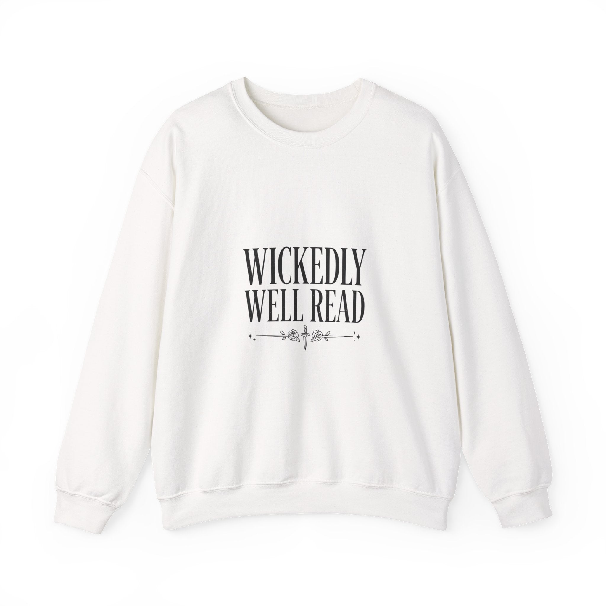 Wickedly Well Read Sweatshirt | Dark Academia Crewneck | Fantasy Reader Gift | Gothic Book Lover Sweatshirt | Cozy Reading Apparel