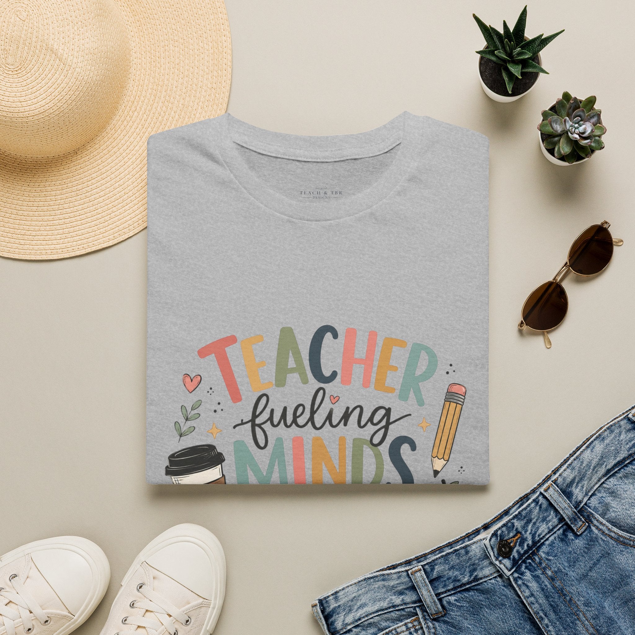 🍎 Teacher Fueling Minds T-Shirt — Cute Back-to-School Gift for Educators