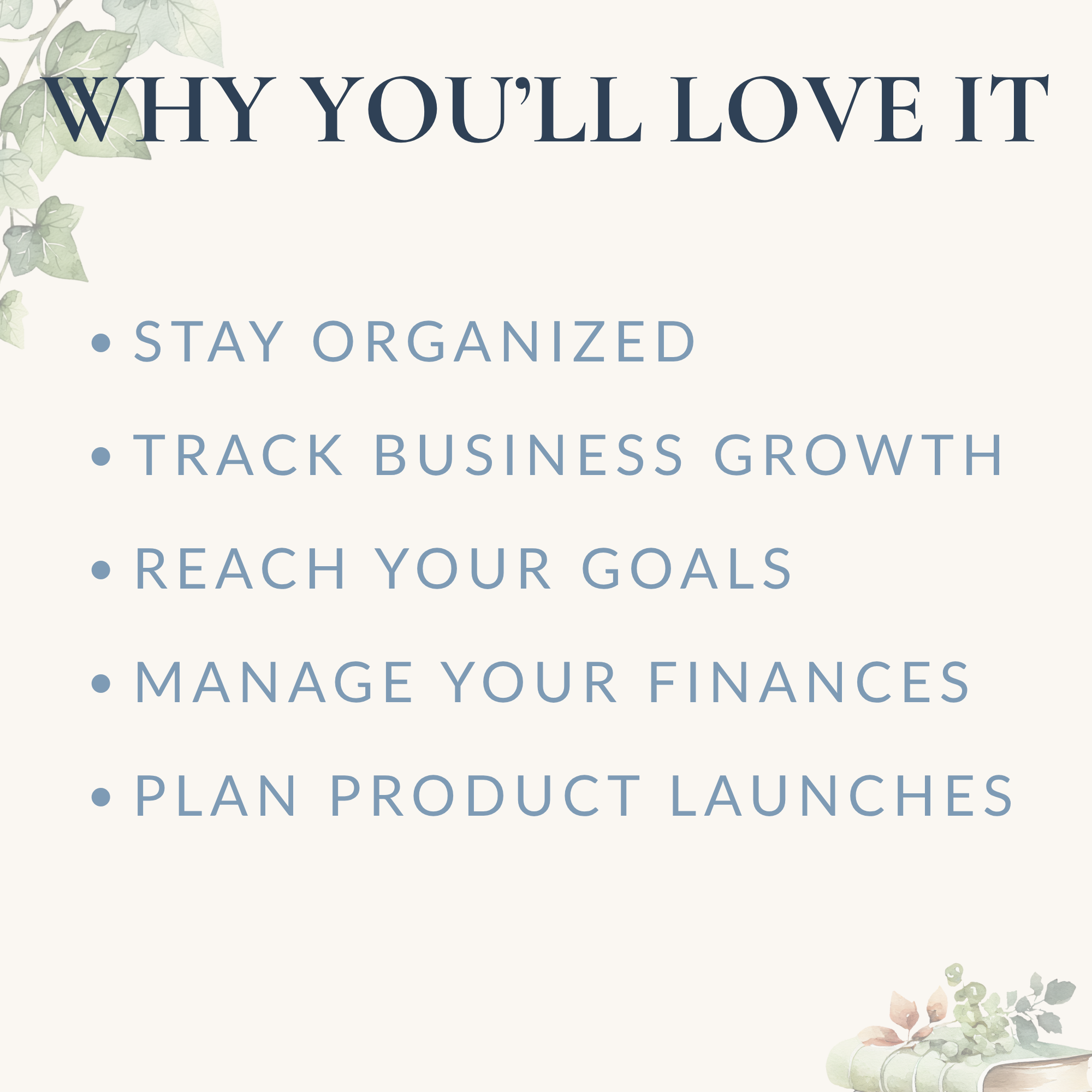 CEO Planner for Small Business | Seller Goal Tracker (Digital Download)