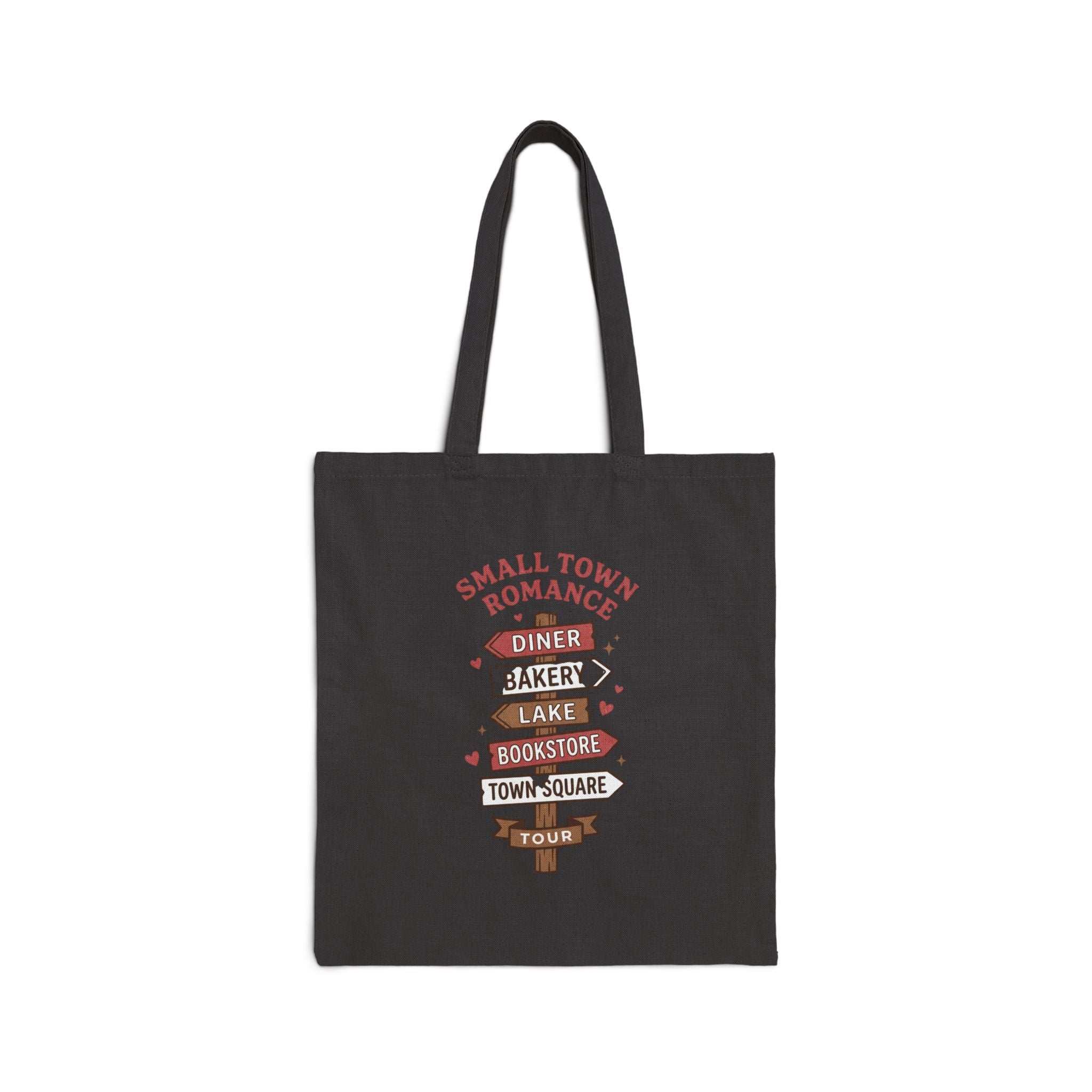 Small Town Romance Tote Bag | Romance Reader Gift | BookTok Book Bag | Book Lover Tote | Cozy Romance Canvas Tote