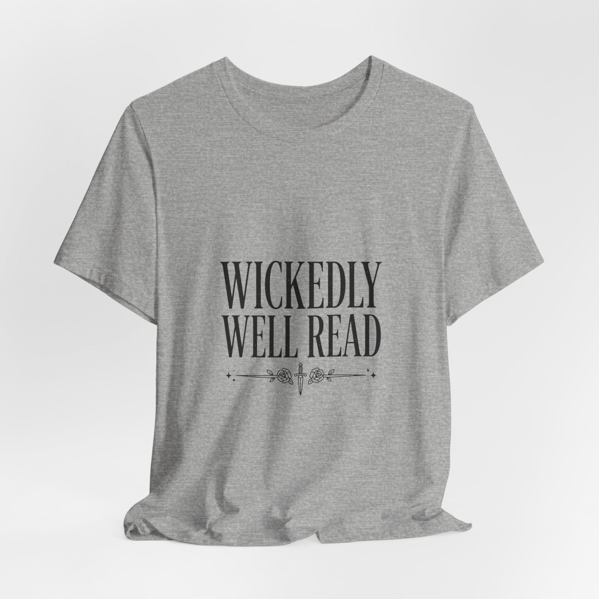 Wickedly Well Read T-Shirt | Dark Academia Shirt | Fantasy Reader Gift | Gothic Book Lover Tee | BookTok Apparel