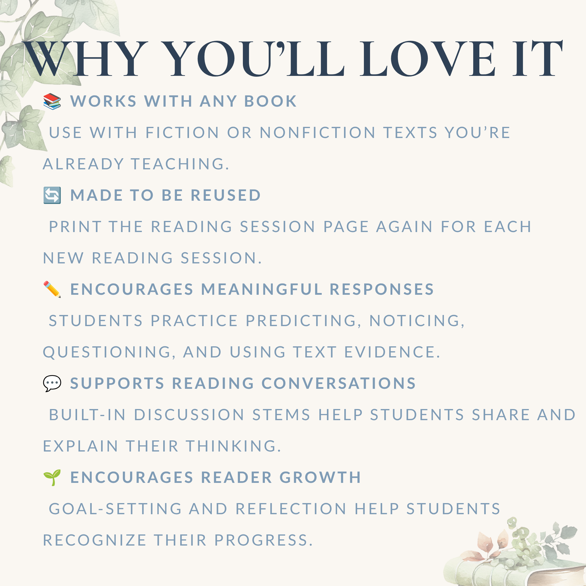 Guided Reading Workbook | Printable Reading Response Activities