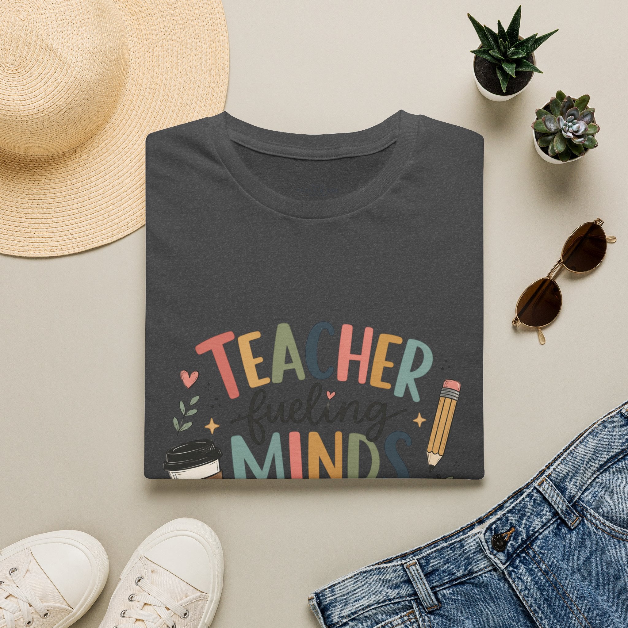 🍎 Teacher Fueling Minds T-Shirt — Cute Back-to-School Gift for Educators