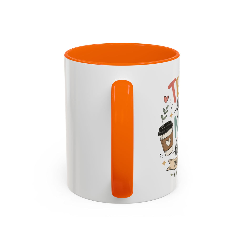Teacher Fueling Minds & Hearts Mug | Color Accent Ceramic Mug