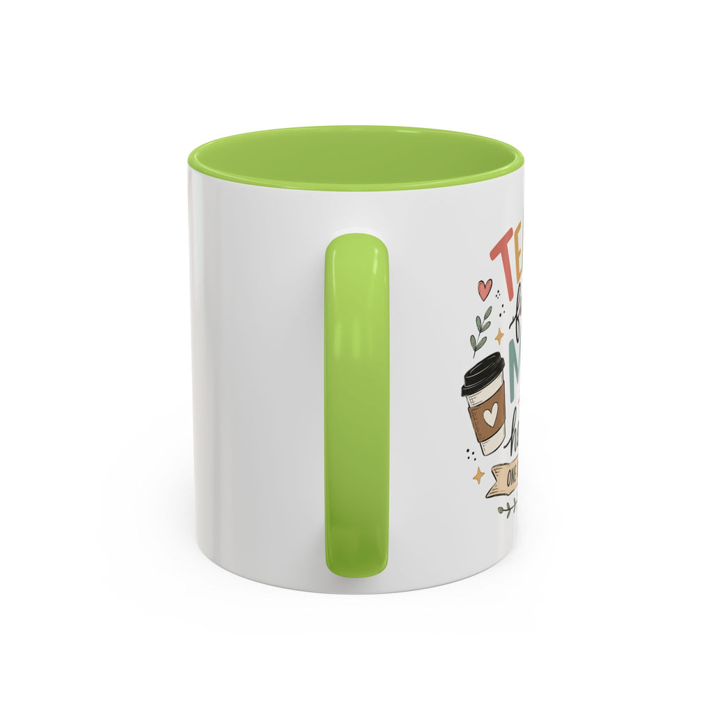 Teacher Fueling Minds & Hearts Mug | Color Accent Ceramic Mug