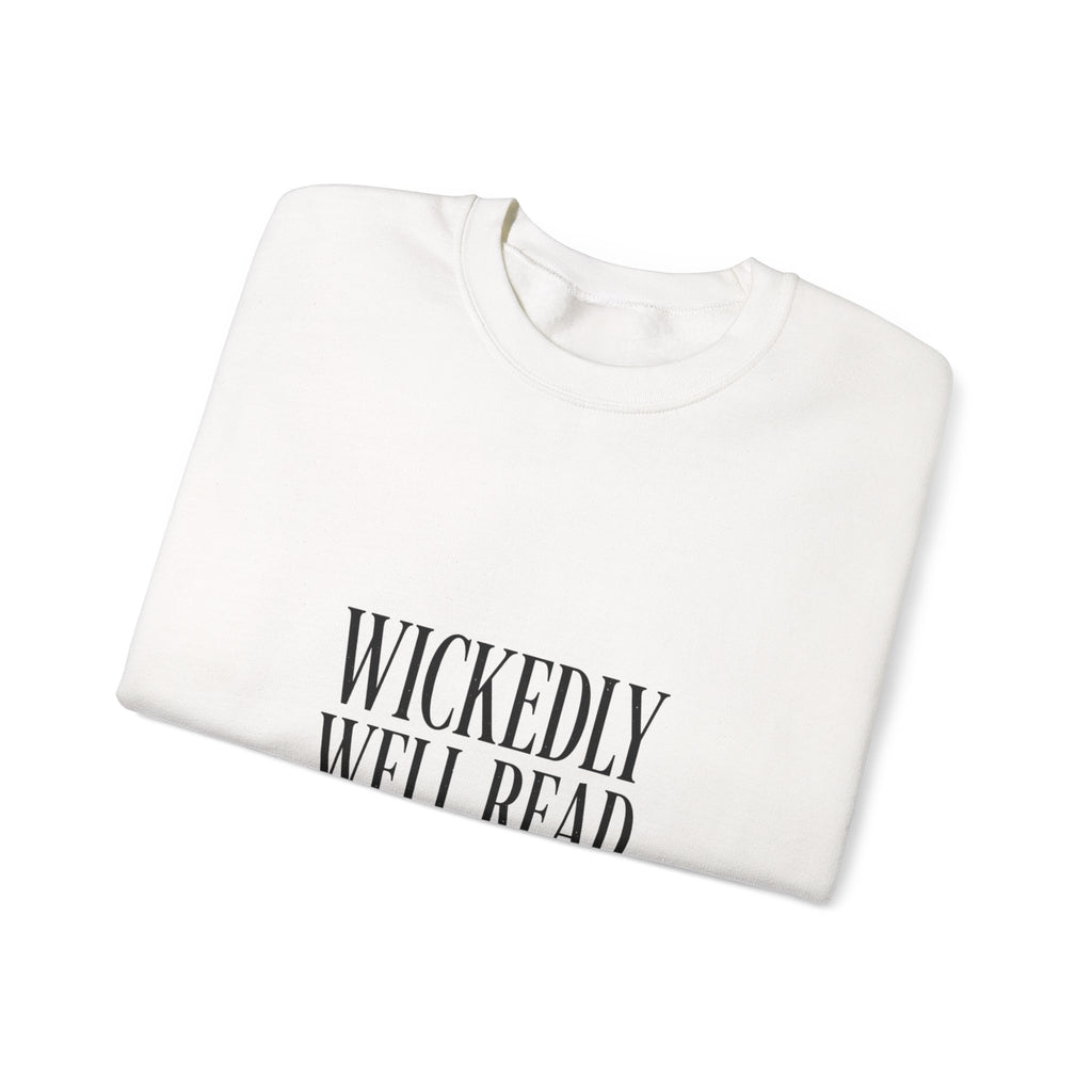 Wickedly Well Read Sweatshirt | Dark Academia Crewneck | Fantasy Reader Gift | Gothic Book Lover Sweatshirt | Cozy Reading Apparel