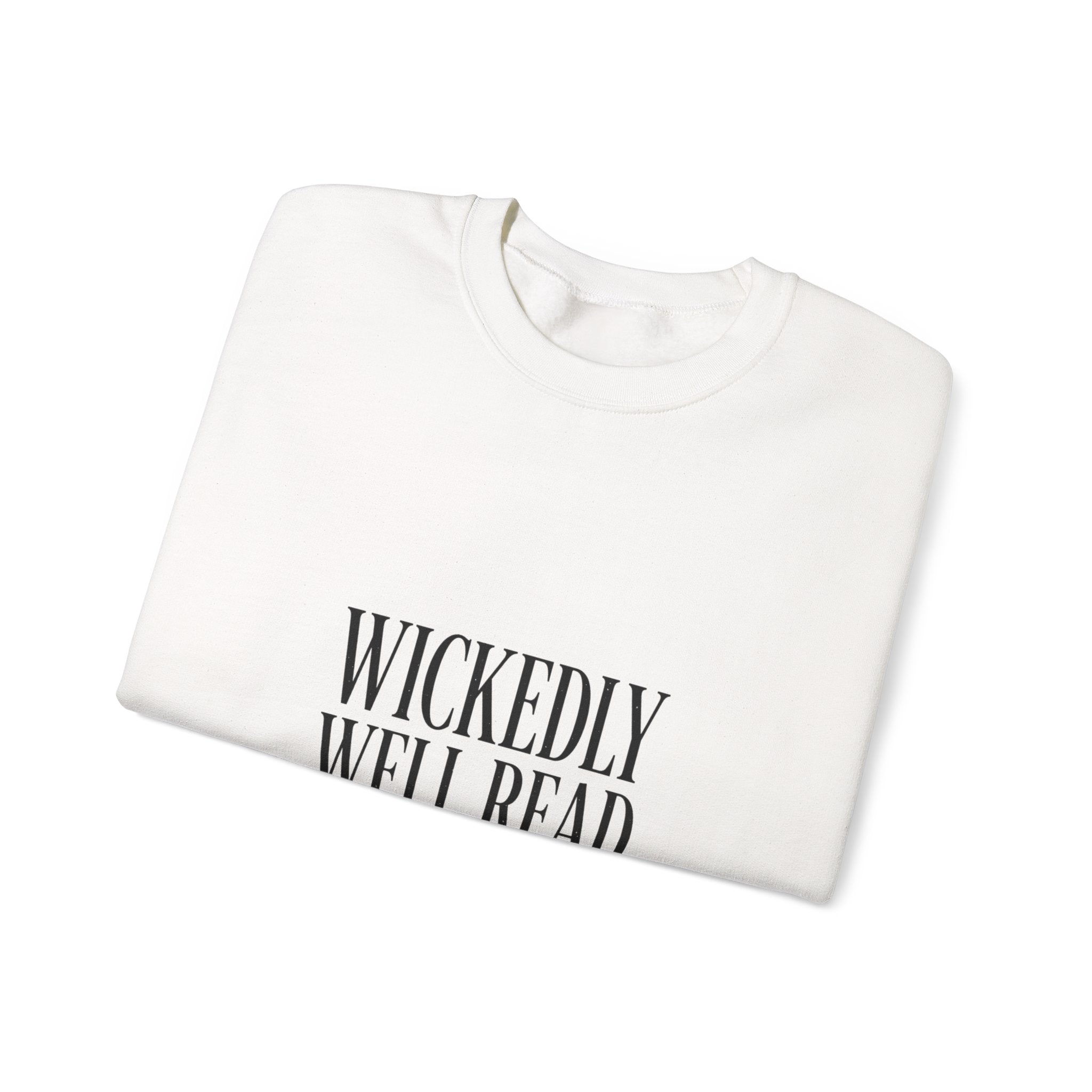 Wickedly Well Read Sweatshirt | Dark Academia Crewneck | Fantasy Reader Gift | Gothic Book Lover Sweatshirt | Cozy Reading Apparel