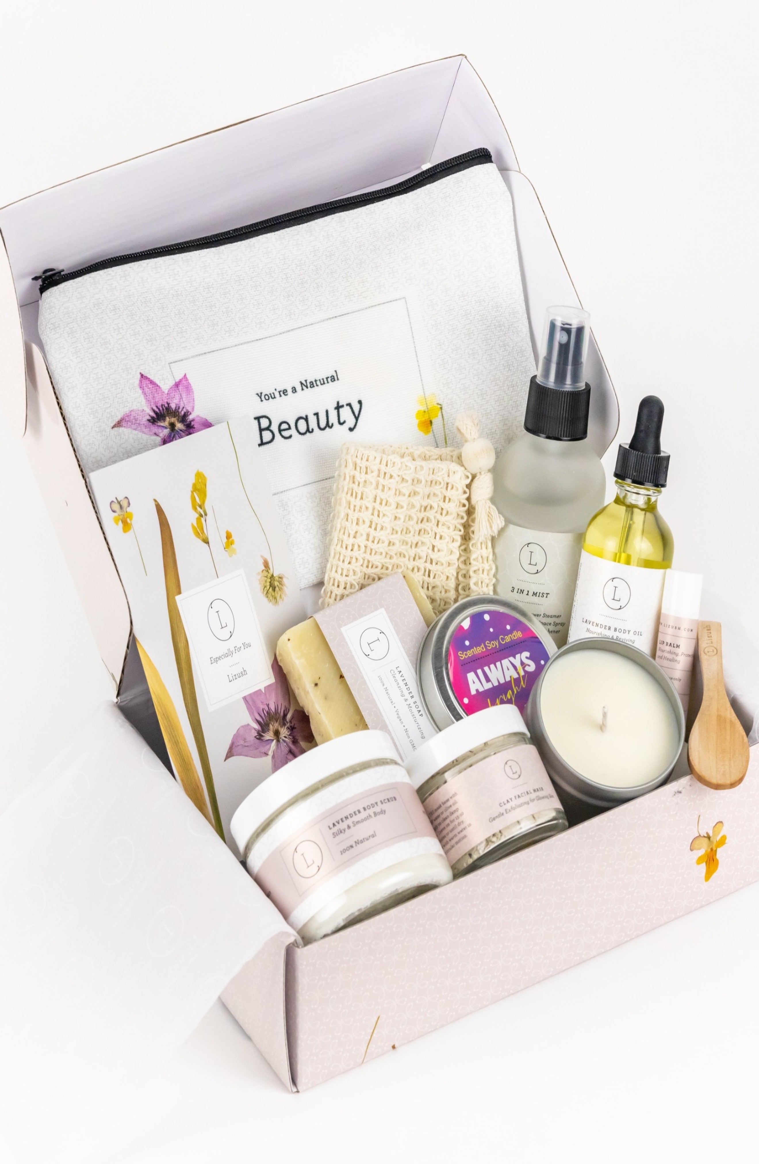 Luxury Lavender Spa Gift Box | Personalized Self-Care Gift Set