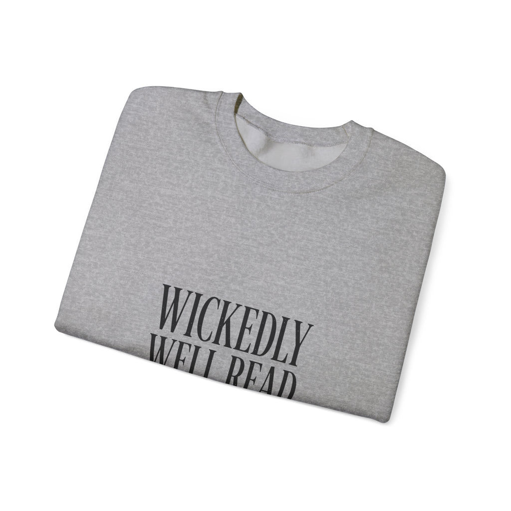 Wickedly Well Read Sweatshirt | Dark Academia Crewneck | Fantasy Reader Gift | Gothic Book Lover Sweatshirt | Cozy Reading Apparel