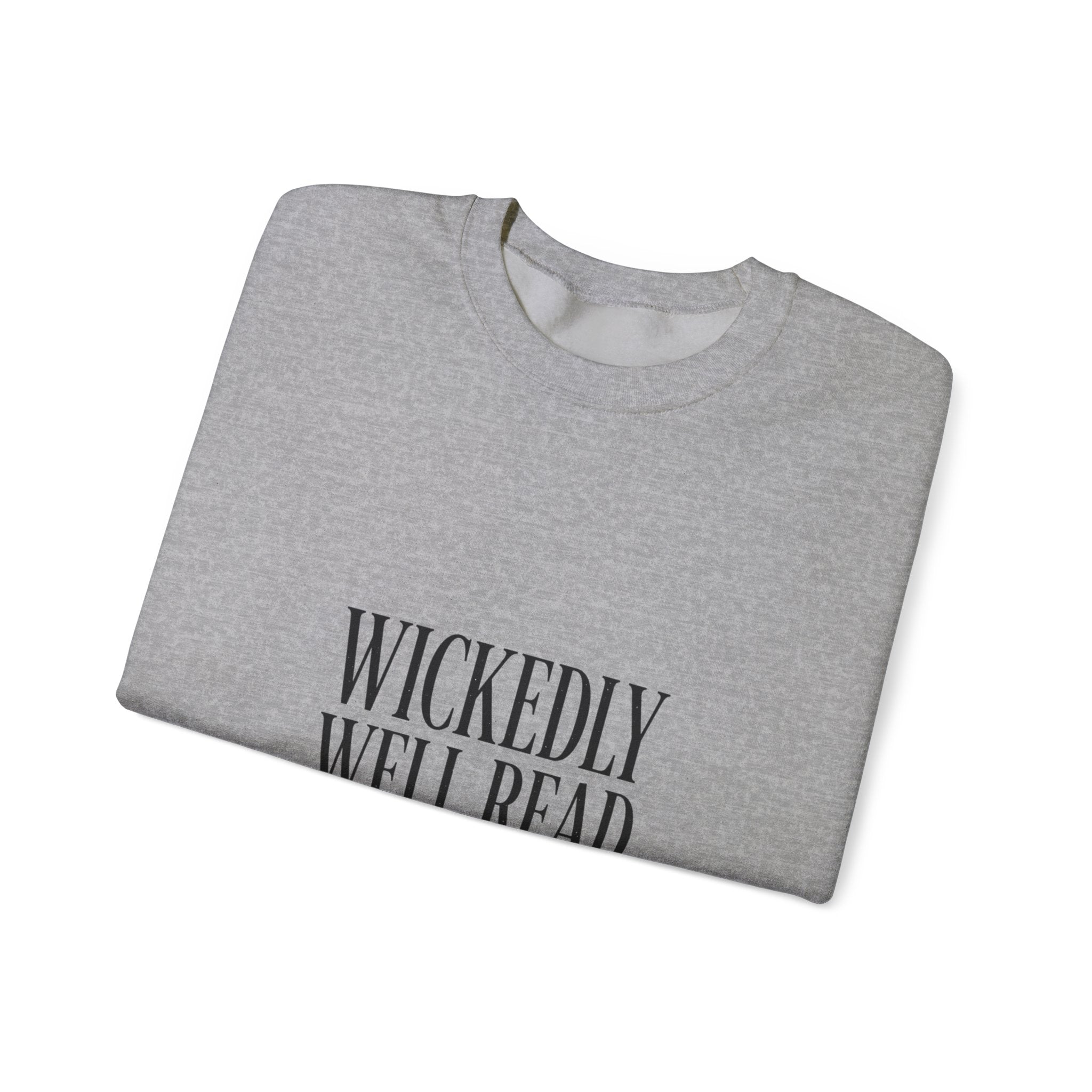 Wickedly Well Read Sweatshirt | Dark Academia Crewneck | Fantasy Reader Gift | Gothic Book Lover Sweatshirt | Cozy Reading Apparel