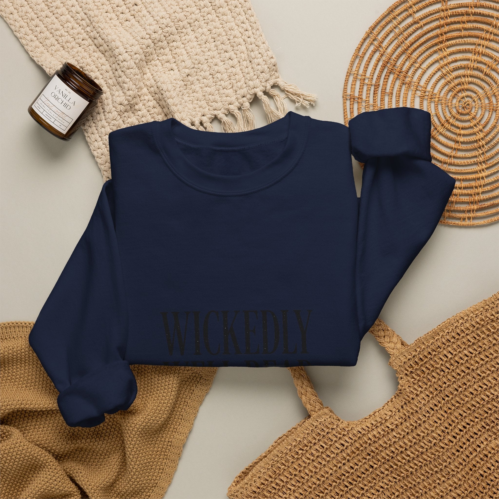 Wickedly Well Read Sweatshirt | Dark Academia Crewneck | Fantasy Reader Gift | Gothic Book Lover Sweatshirt | Cozy Reading Apparel