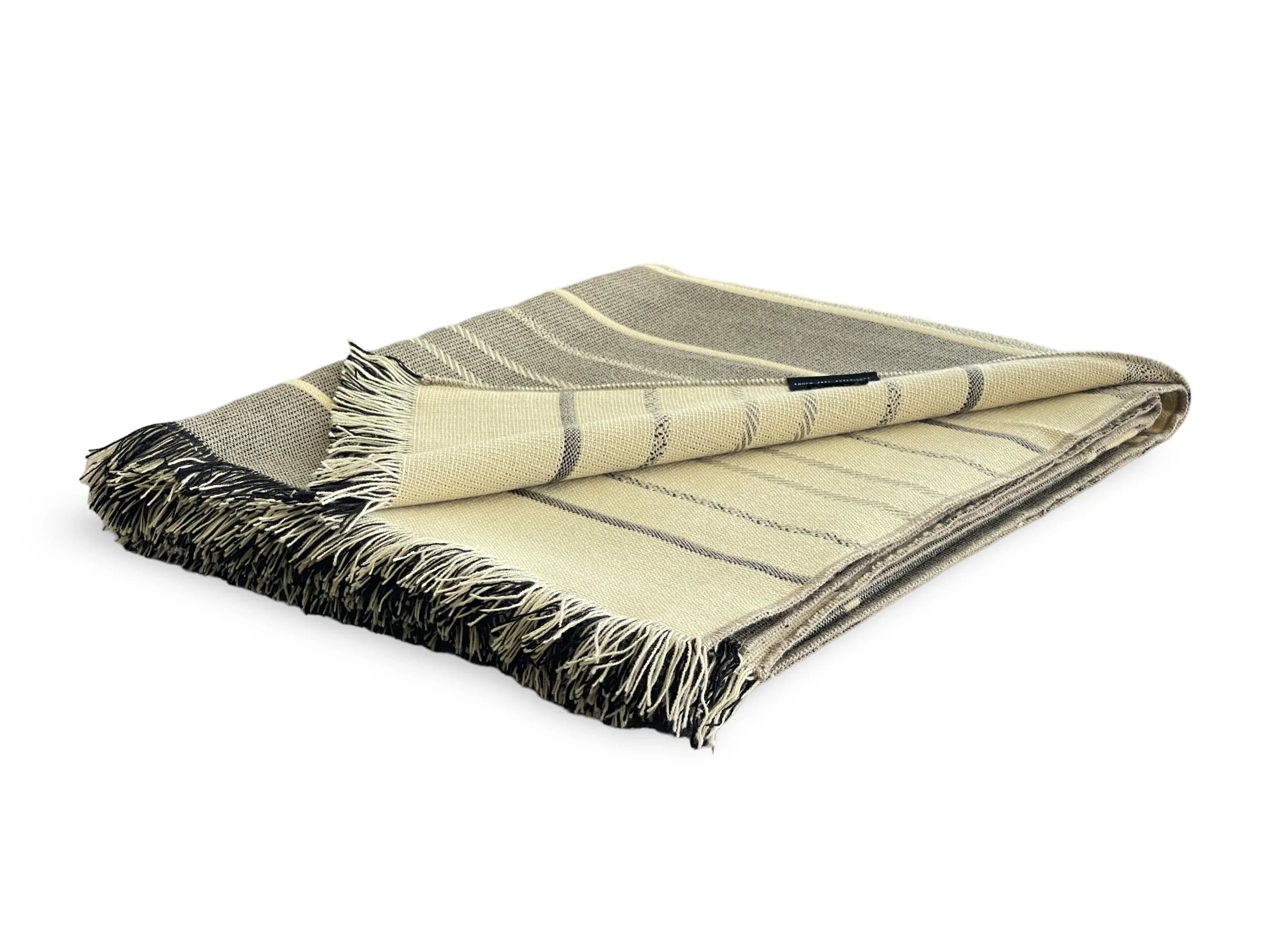 Equinoccio Turkish Throw Blanket – Cedar Brown | Cozy Reading Blanket | Neutral Home Décor