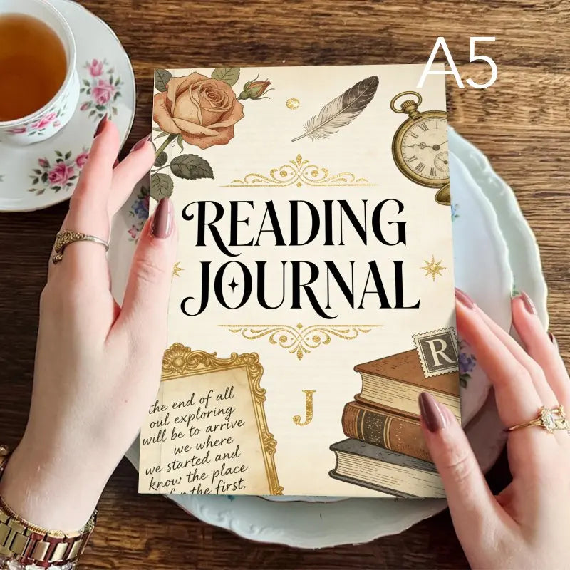 A5 Reading Journal | 170-Page Book Journal for Book Lovers & Reading Tracker