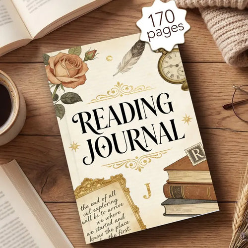 A5 Reading Journal | 170-Page Book Journal for Book Lovers & Reading Tracker