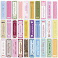 Vintage Ticket Bookmark Set | 30 Book Lover Bookmarks
