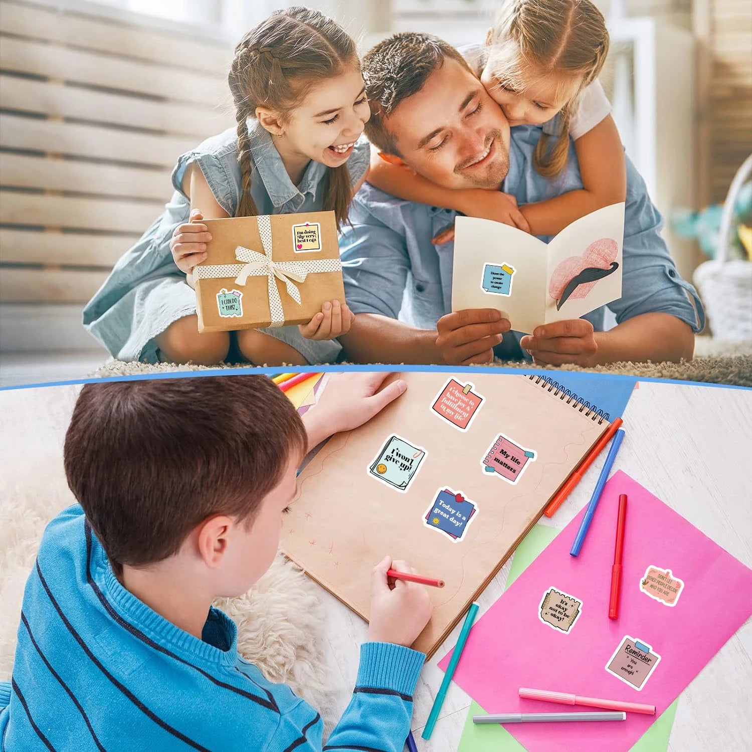 500-Piece Motivational Sticker Roll | Classroom Reward Stickers