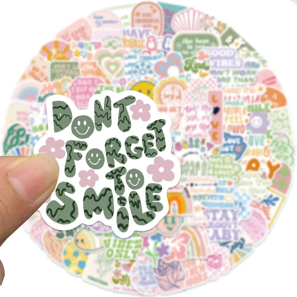 Inspirational Vinyl Sticker Pack | Positive Quote Stickers