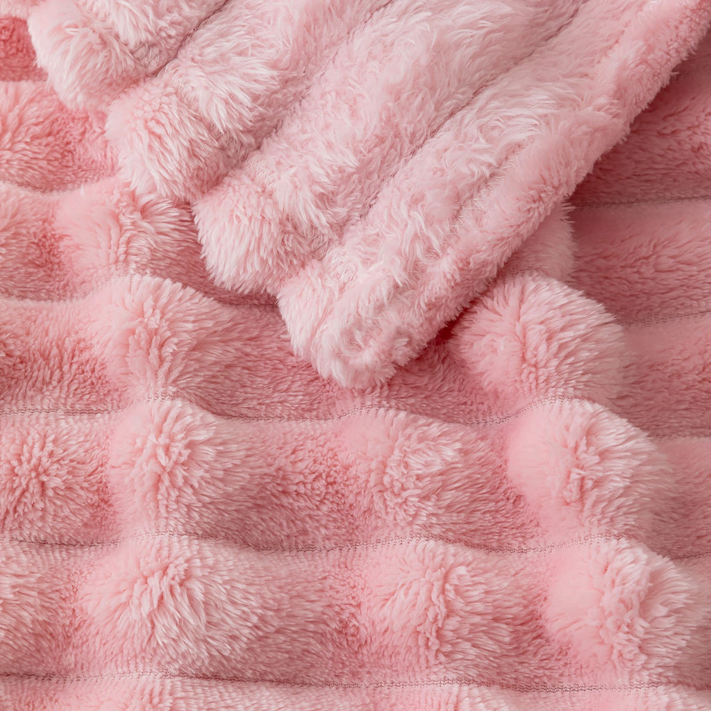 Chunky Plush Reading Blanket | Ultra-Soft Cozy Throw for Book Lovers