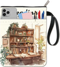 Cozy Bookshelf Book Sleeve with Zipper | Waterproof Book Protector Case for Paperbacks & Reading Journals